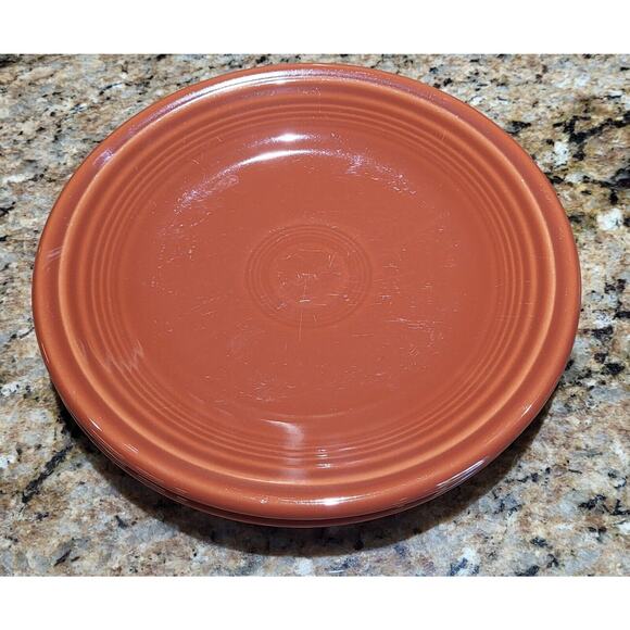 Fiesta Poppy Salad Plates 7 3/8" (set of 2 Fiestaware - Picture 10 of 12